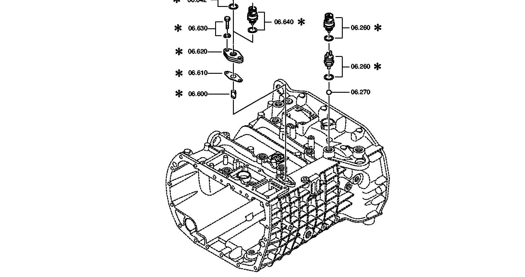 Technical drawing of DAF 1320291 SWITCH with dimensions and layout (figure 5)