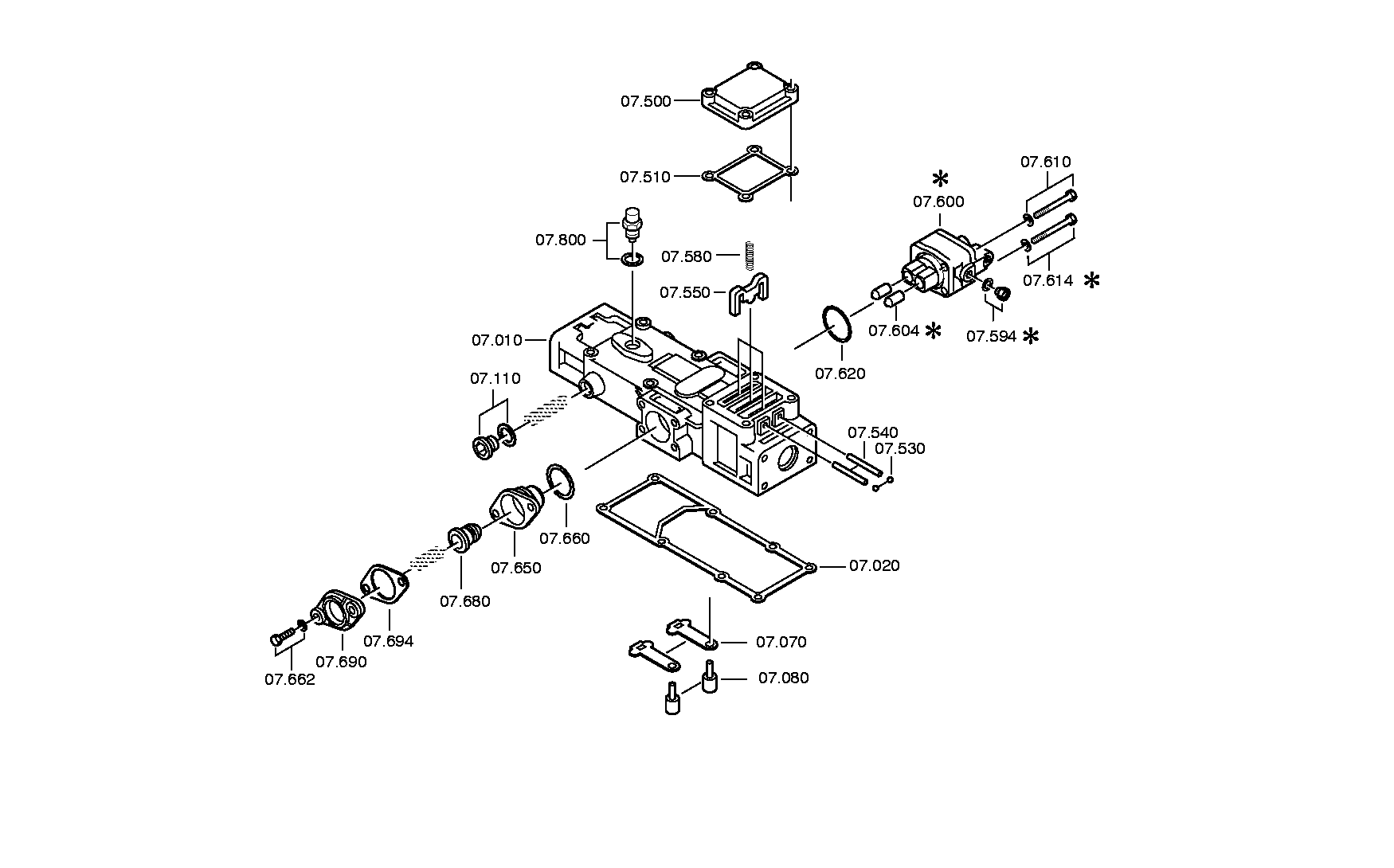 drawing for DAF 1154219 - CUT-OFF VALVE (figure 3)