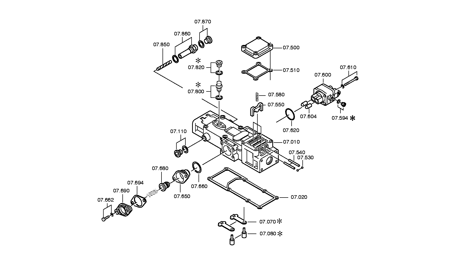 drawing for DAF 1304151 - CUT-OFF VALVE (figure 2)