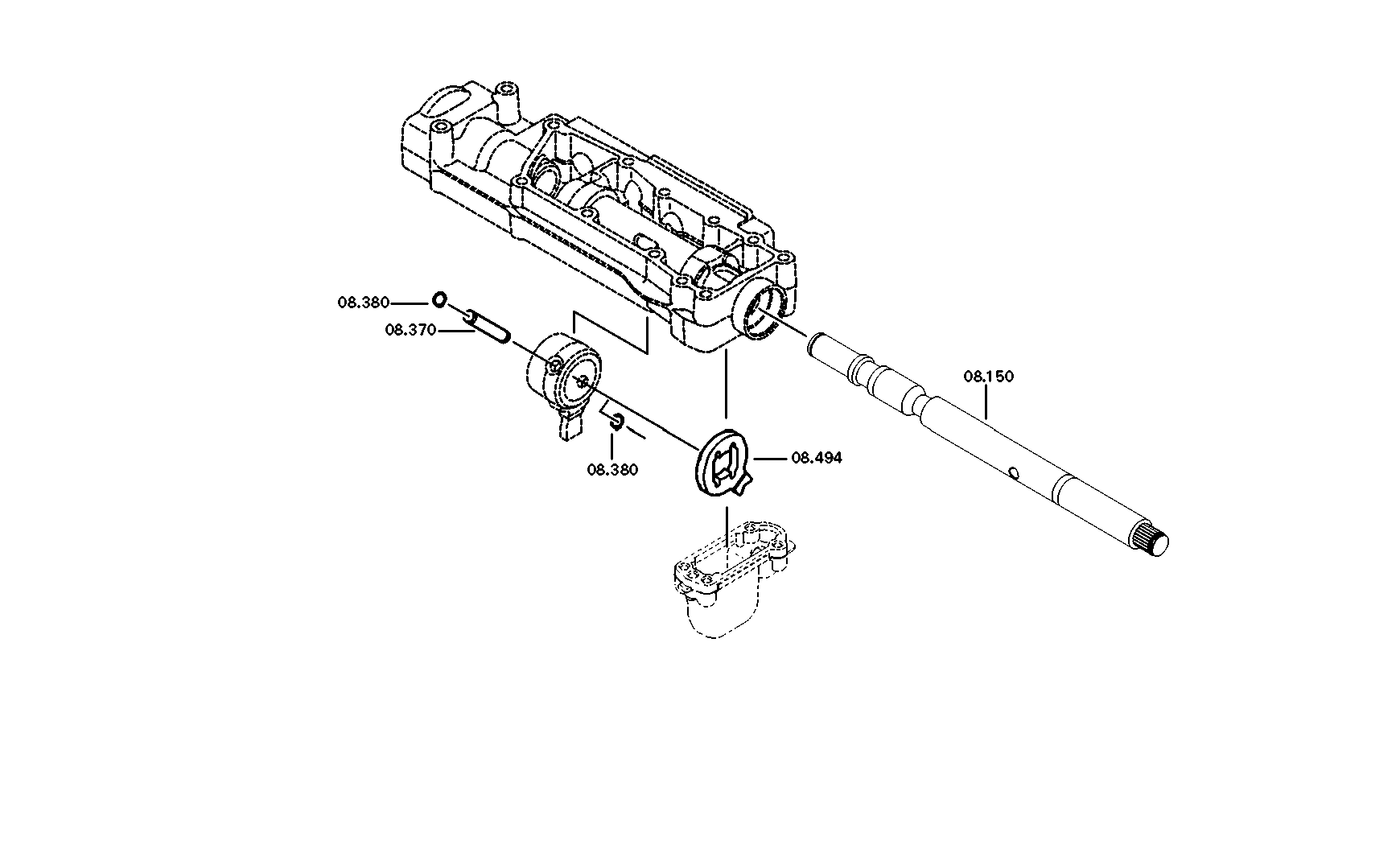 drawing for FORD MOTOR COMPANY 81.91301-0190 - PIN (figure 4)
