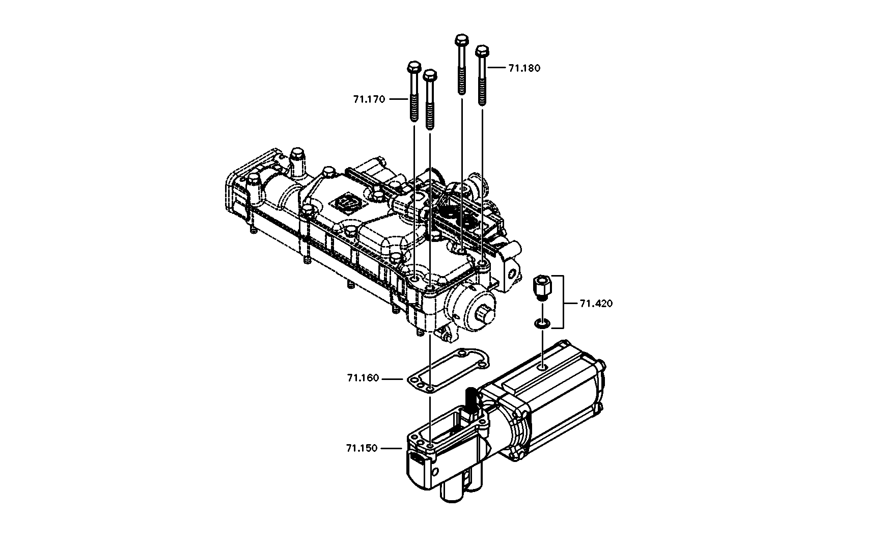 drawing for RABA 1197869 - HEXAGON SCREW (figure 3)