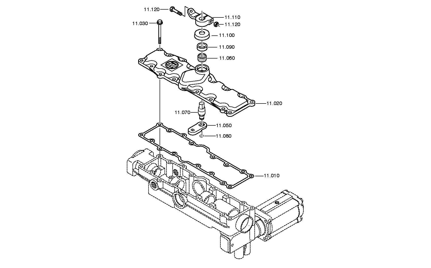 drawing for COMESA-MAZ 5001853328 - SELECTOR LEVER (figure 1)