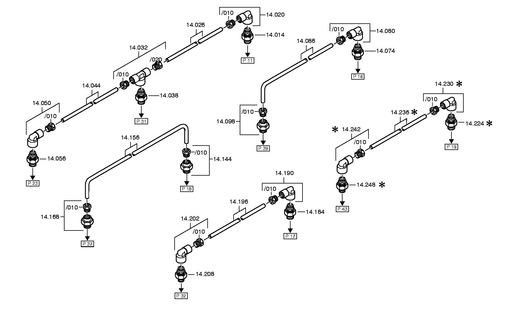 drawing for DAIMLER AG A0049901871 - ANGLE PIECE (figure 3)