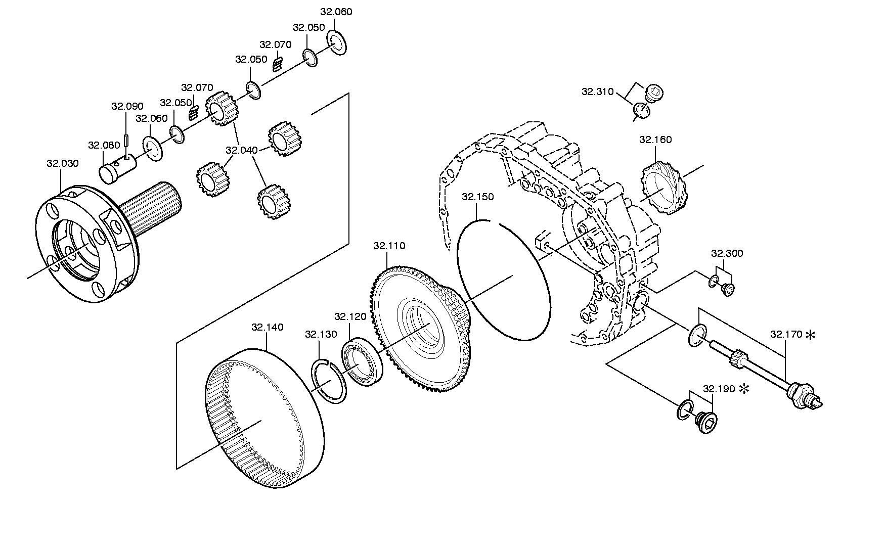 drawing for IVECO 222576 - PLANET CARRIER (figure 2)