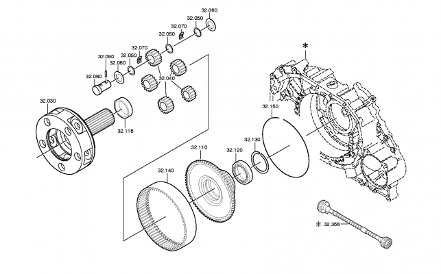 drawing for IVECO 5001839037 - PLANET GEAR SET (figure 4)