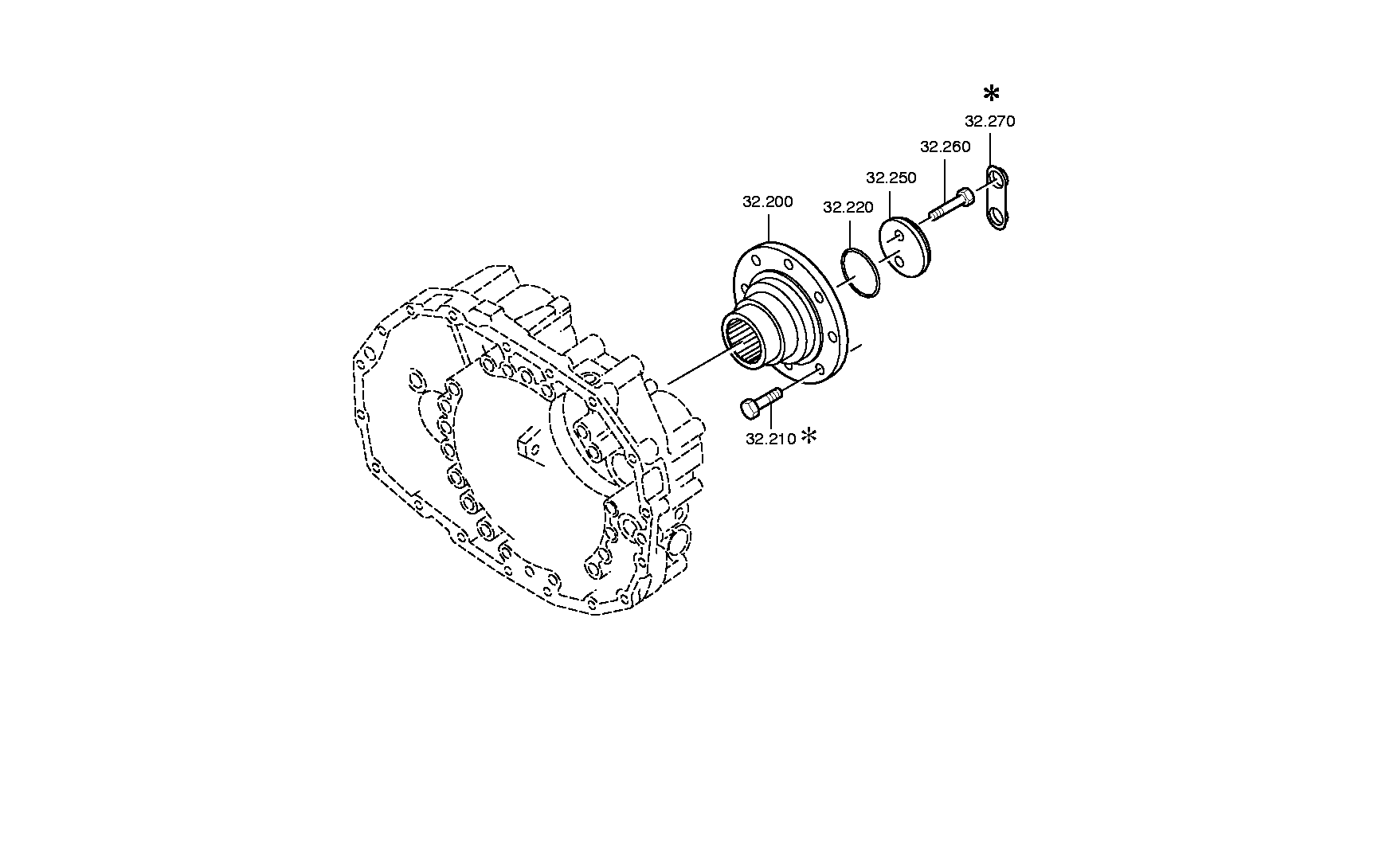 Technical drawing of IVECO 172390 SPEEDO SHAFT with dimensions and layout (figure 4)