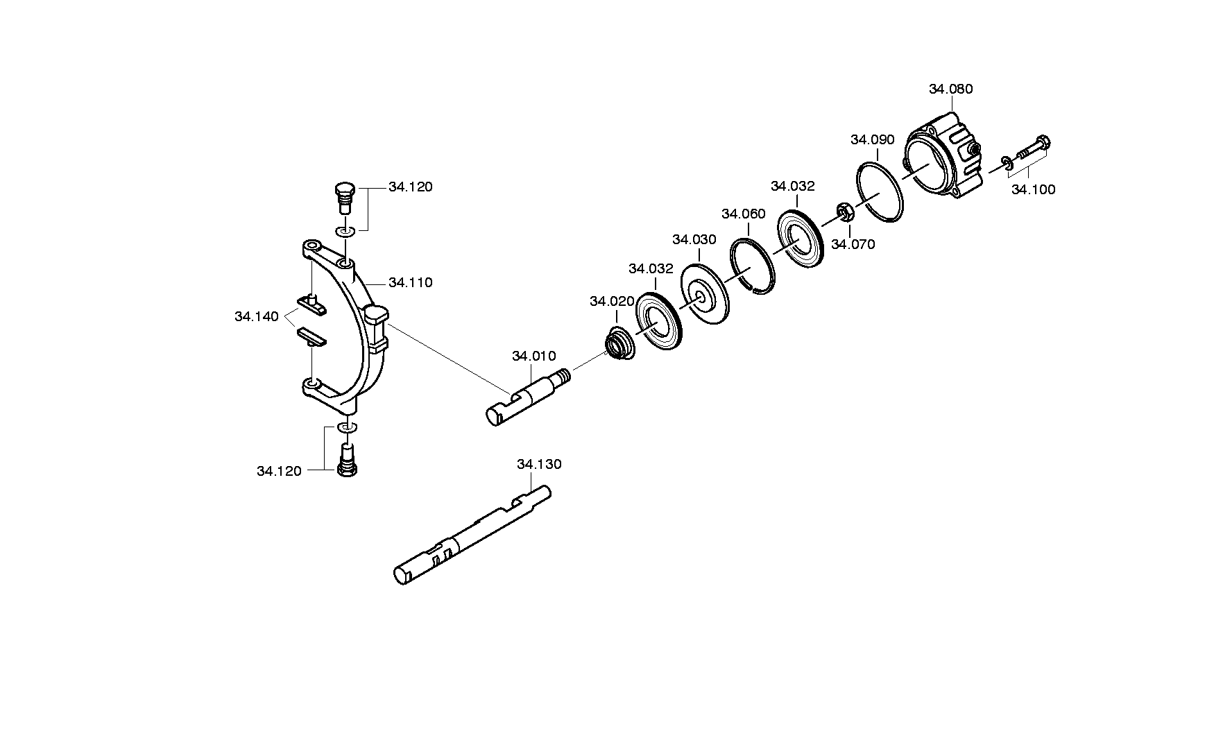 drawing for Hyundai Construction Equipment QZ1313207005 - DETENT PLUNGER (figure 5)