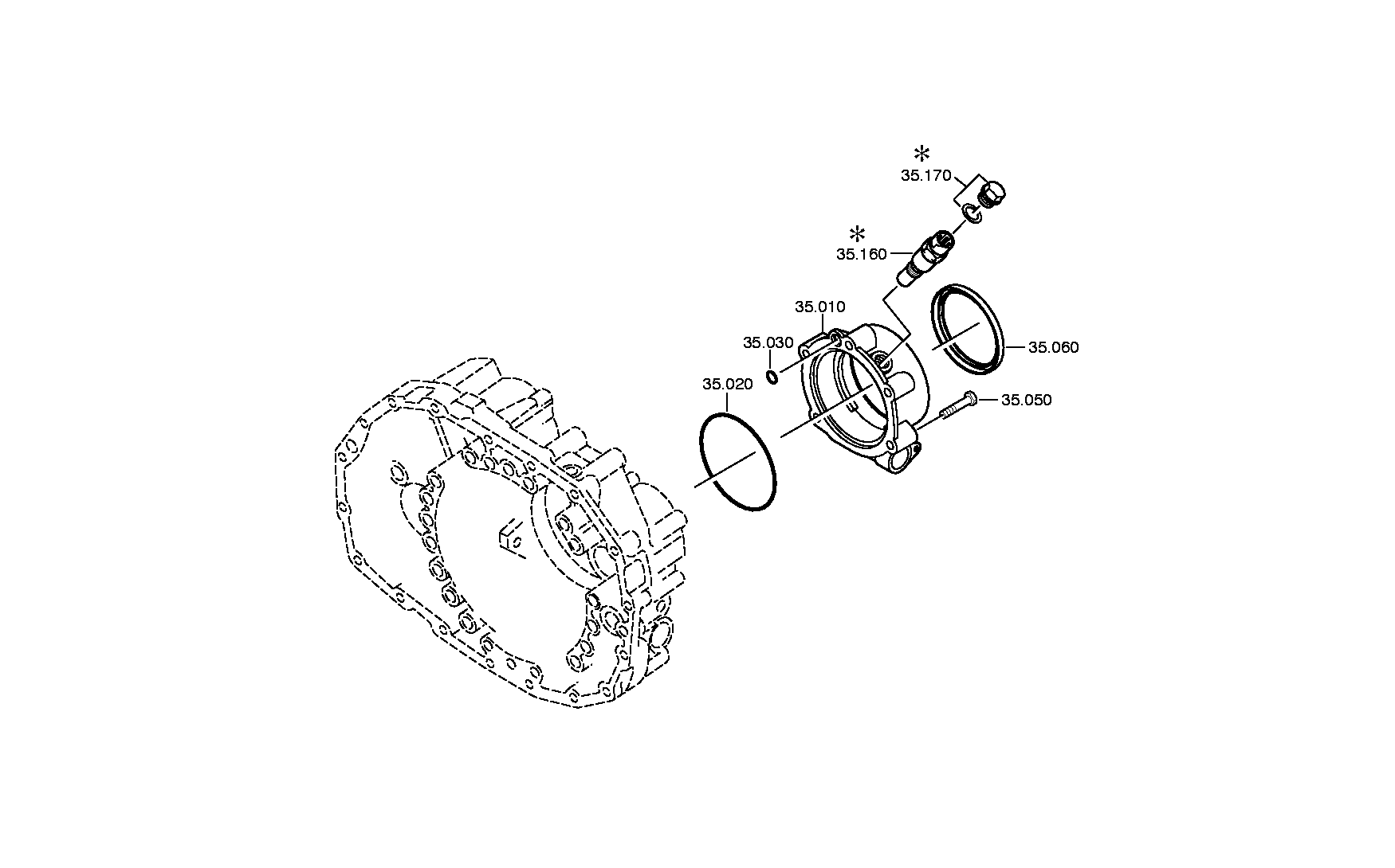 drawing for DAF 1829227 - SPEEDOMETER COVER (figure 1)