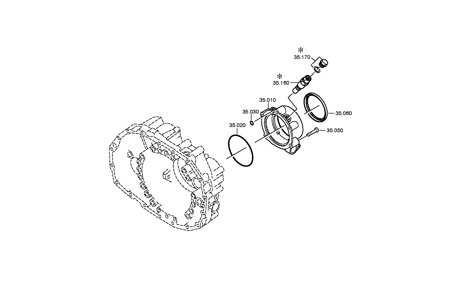 drawing for NEOPLAN BUS GMBH 0501.321.03 - WELLENDICHTRING (figure 2)