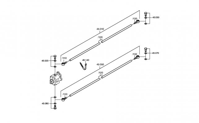 drawing for LIEBHERR GMBH 10287792 - HOLLOW/UNION SCREW (figure 2)