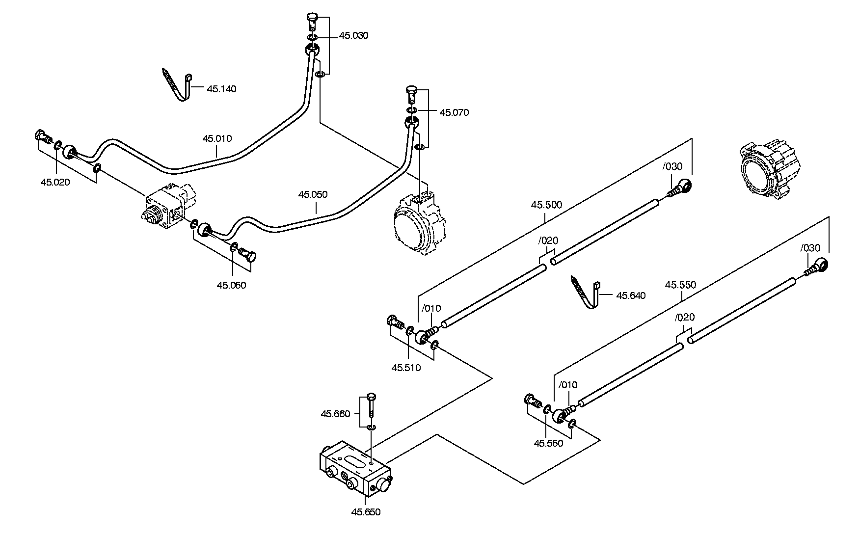 drawing for DAIMLER AG A0009909163 - HOLLOW/UNION SCREW (figure 3)