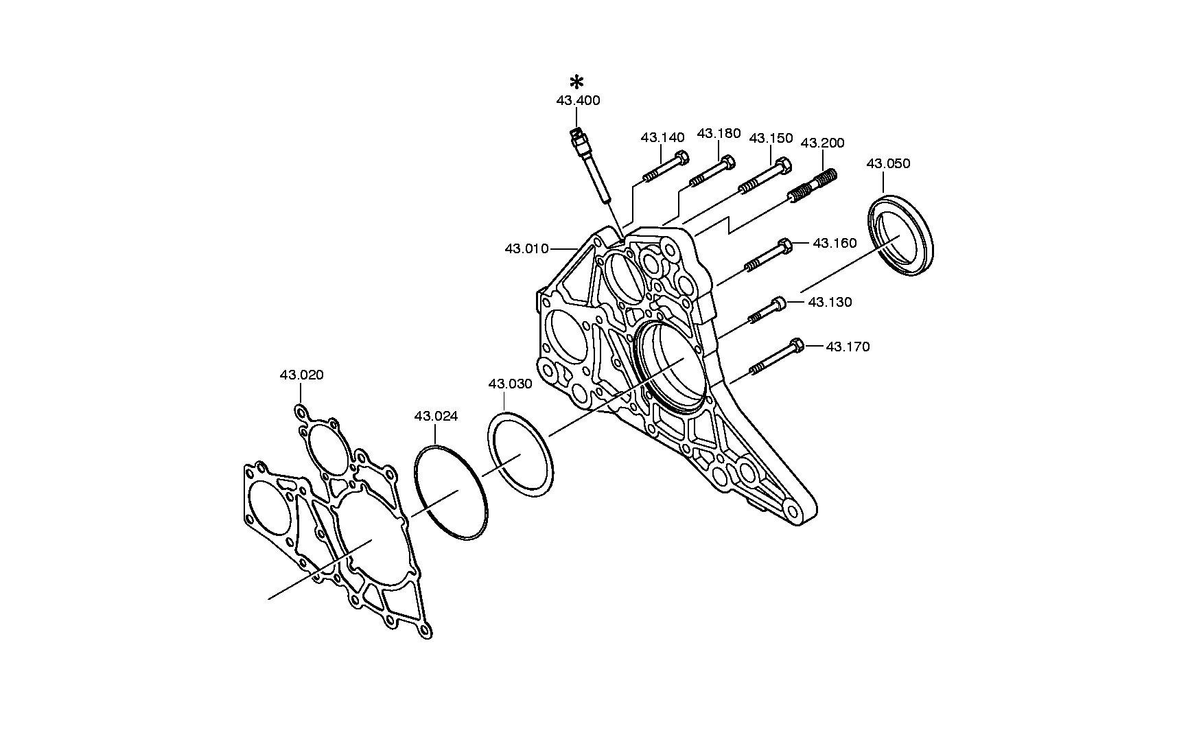 drawing for VOITH-GETRIEBE KG H53.090010 - SHAFT SEAL (figure 1)