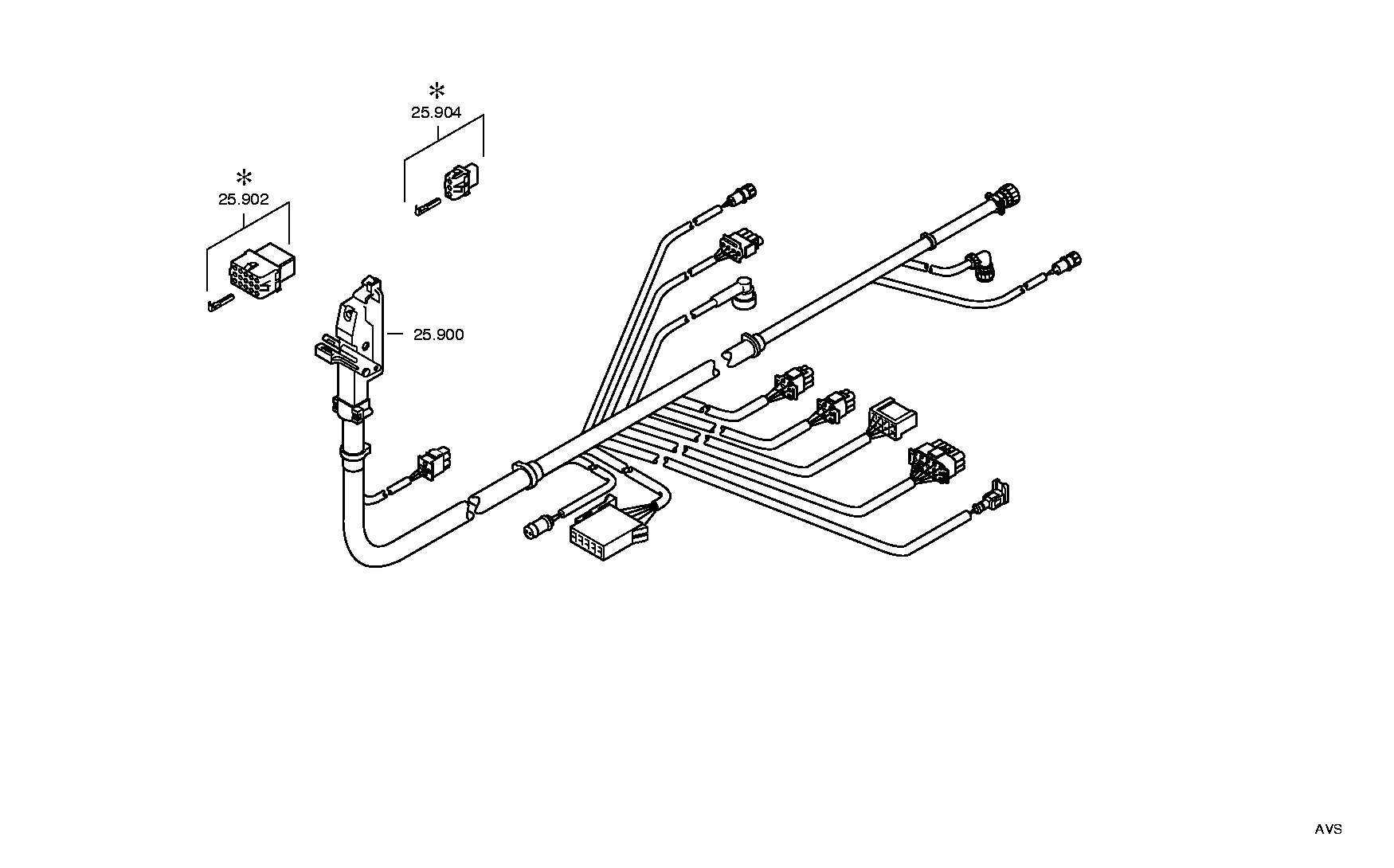 drawing for ZF Countries 000,630,2227 - PLUG KIT (figure 4)