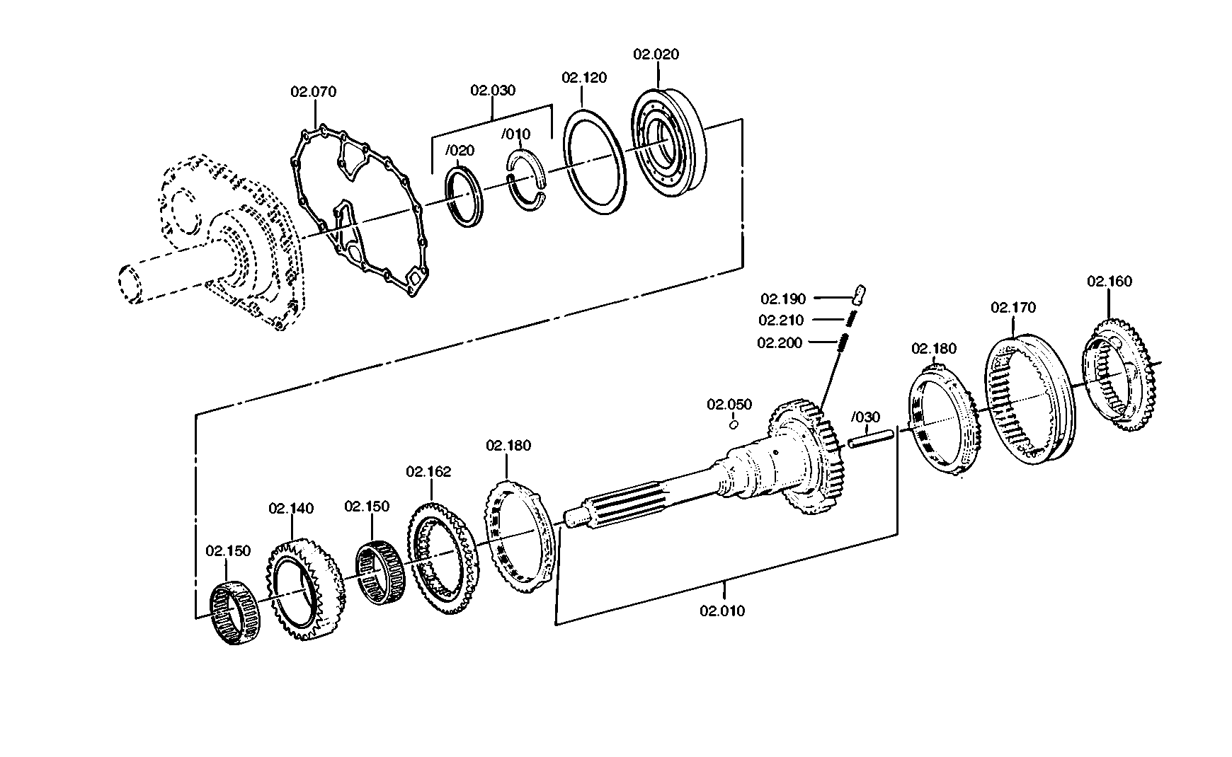 drawing for DAF 1746025 - CYLINDER ROLLER BEARING (figure 1)