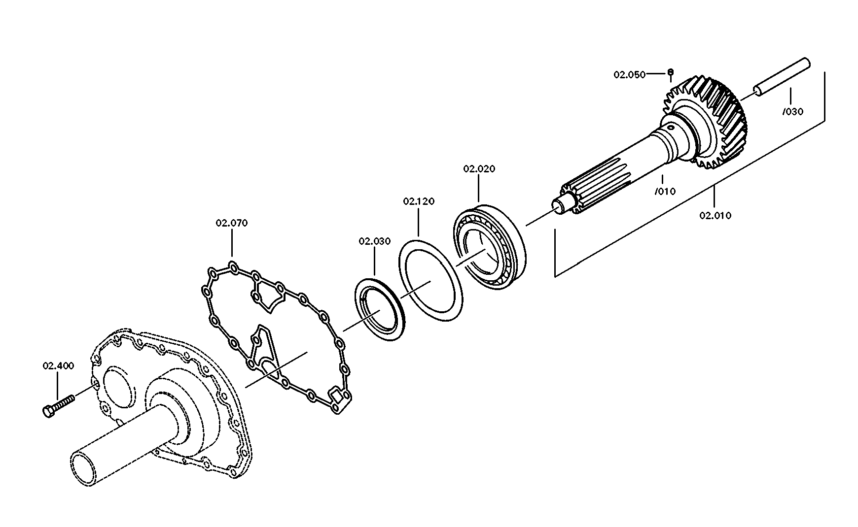 drawing for DAF 1746025 - CYLINDER ROLLER BEARING (figure 5)