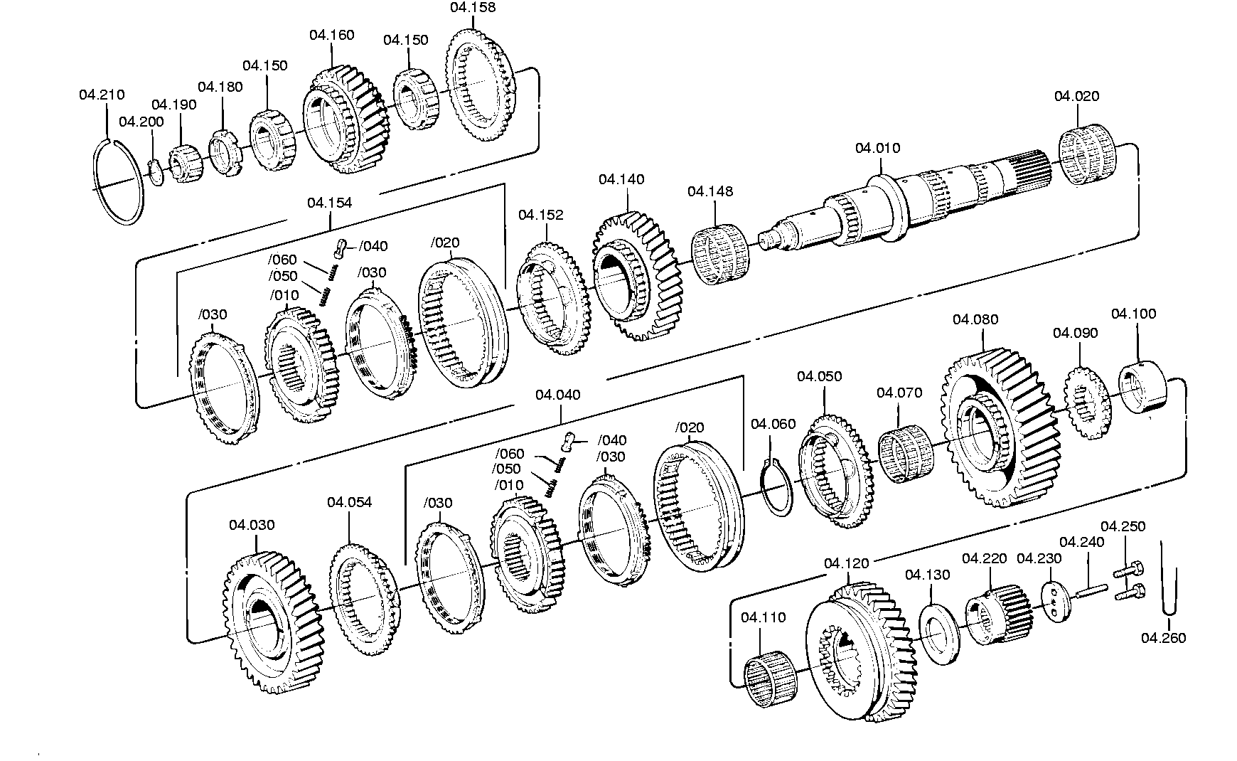 drawing for DAF 689918 - CYLINDER ROLLER BEARING (figure 1)