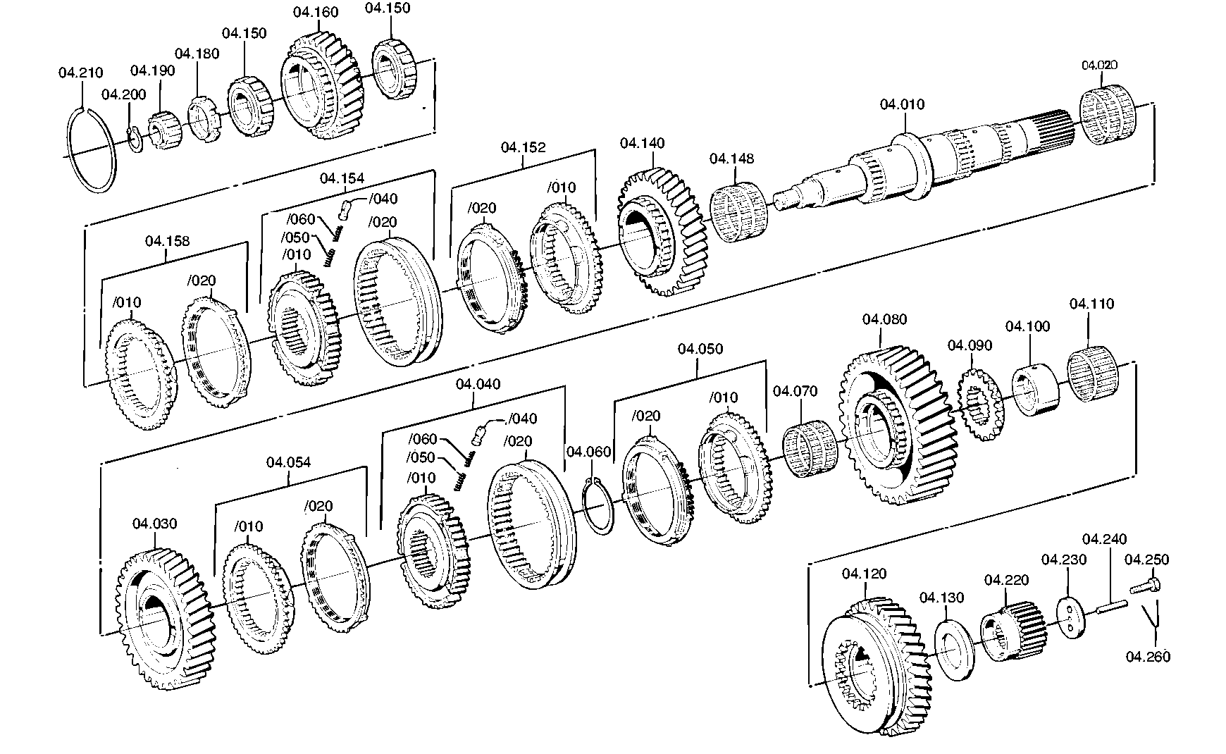 drawing for DAF 689918 - CYLINDER ROLLER BEARING (figure 2)