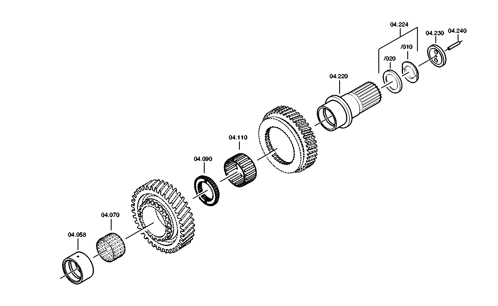 drawing for SKF 26-1281 - NEEDLE CAGE (figure 3)