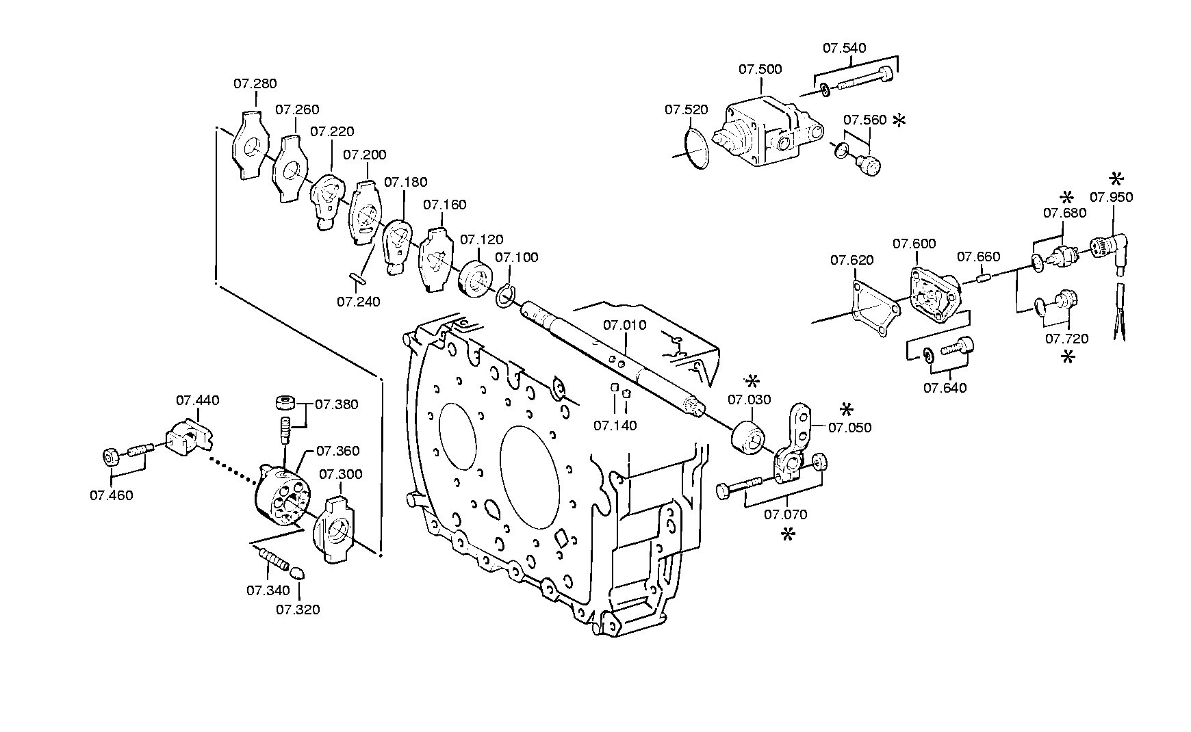 drawing for DAF 692183 - CUT-OFF VALVE (figure 1)
