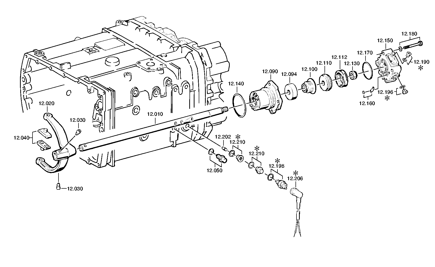 drawing for DAIMLER AG A0012605957 - 5/2 WAY VALVE (figure 1)