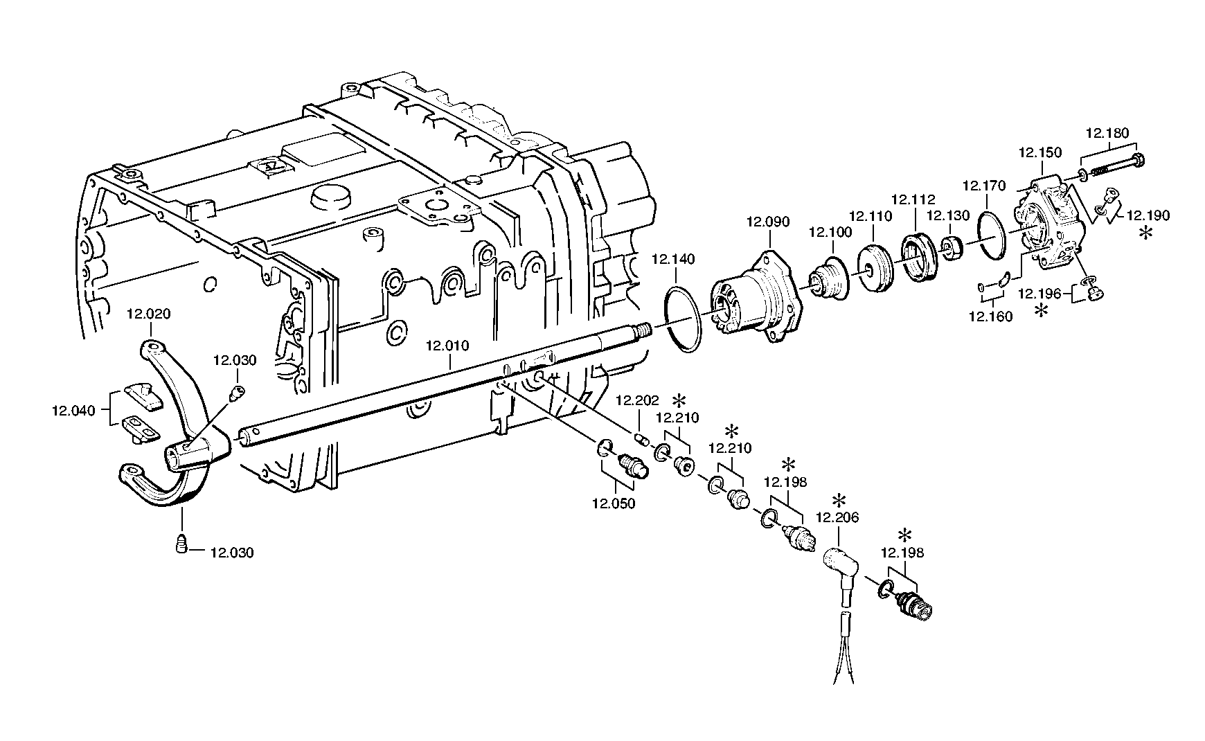 drawing for DAF 692684 - 5/2 WAY VALVE (figure 1)