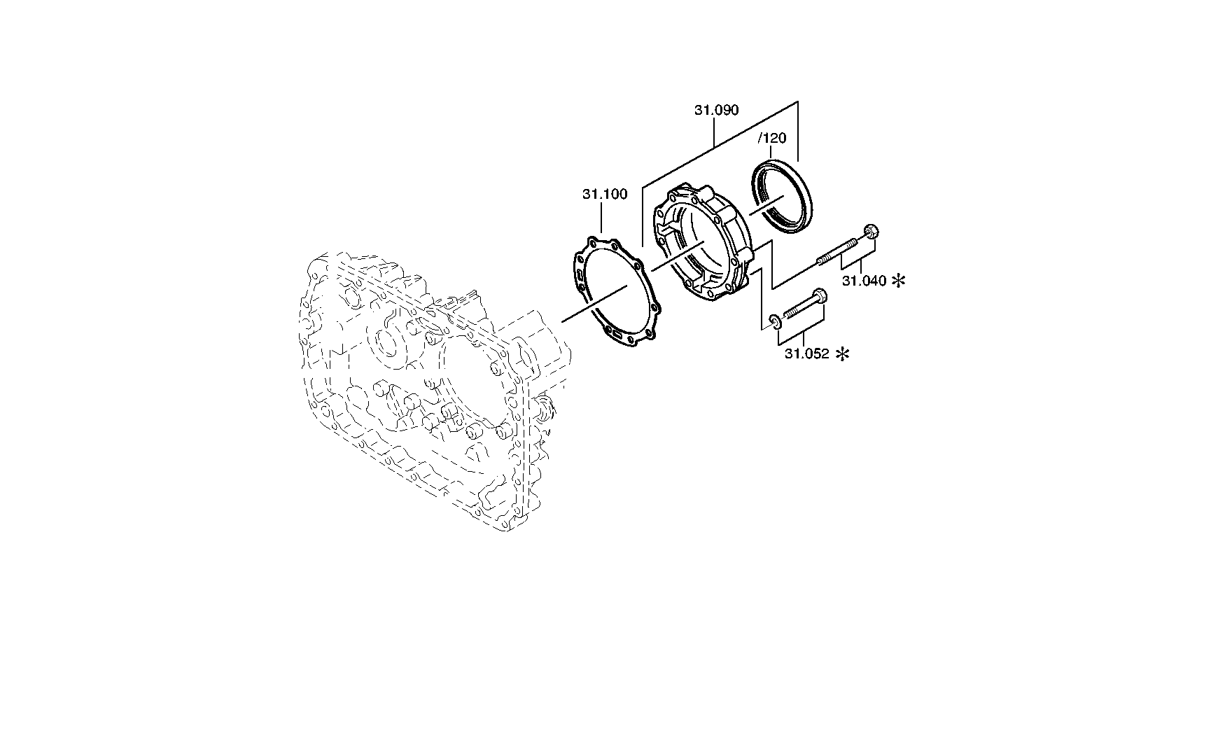 drawing for BAOTOU BEIFANG BENCHI HEAVY DUTY TRUCK A0219976447 - SHAFT SEAL (figure 5)