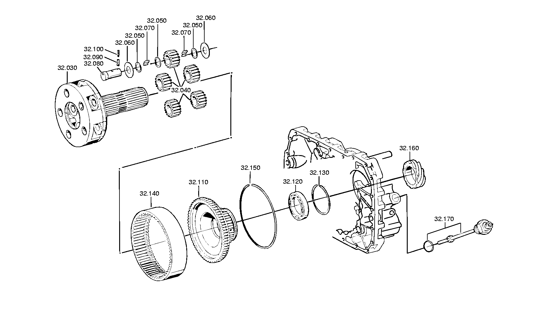 drawing for IVECO 5000289814 - PLANET GEAR SET (figure 1)