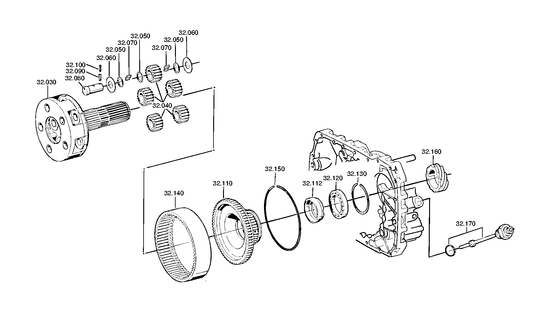 drawing for IVECO 623728 - PLANET GEAR SET (figure 1)