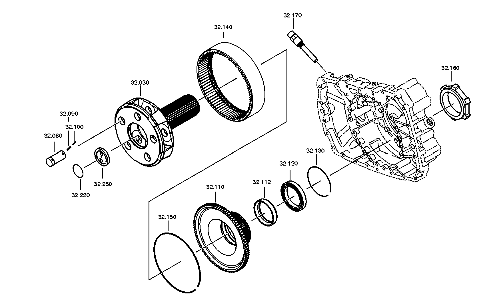 drawing for DAF 689335 - OUTPUT FLANGE (figure 3)