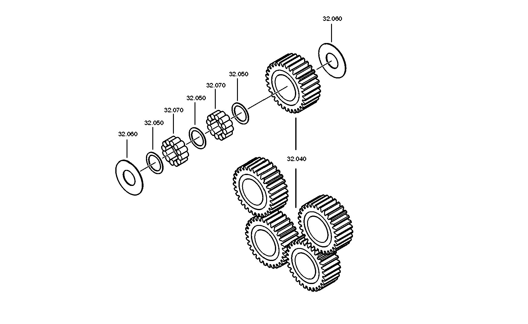 drawing for DAF 689335 - OUTPUT FLANGE (figure 5)