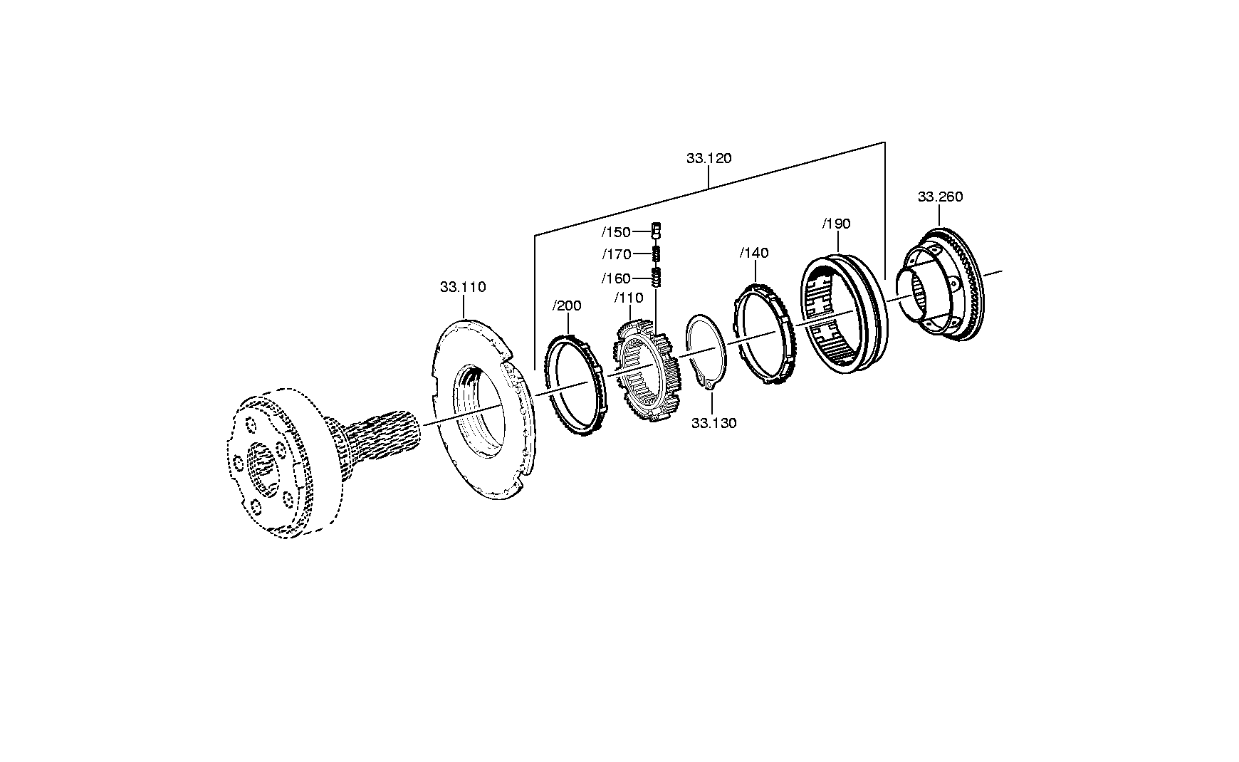 drawing for DAIMLER AG A0002631720 - CLUTCH BODY (figure 1)