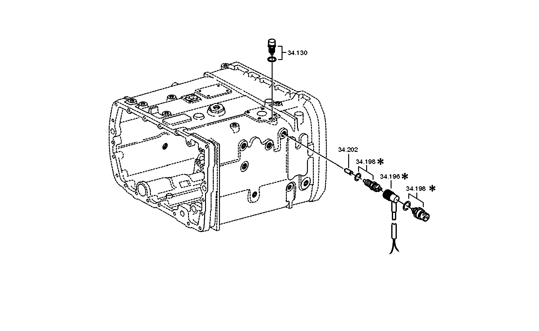 drawing for DAIMLER AG A0022655705 - GEAR SHIFT RAIL (figure 2)