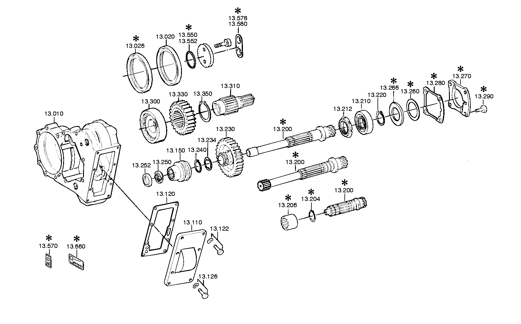 drawing for DAF 697856 - CYLINDER ROLLER BEARING (figure 1)