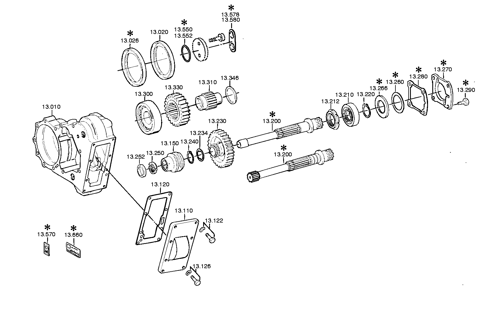 drawing for DAF 697856 - CYLINDER ROLLER BEARING (figure 2)