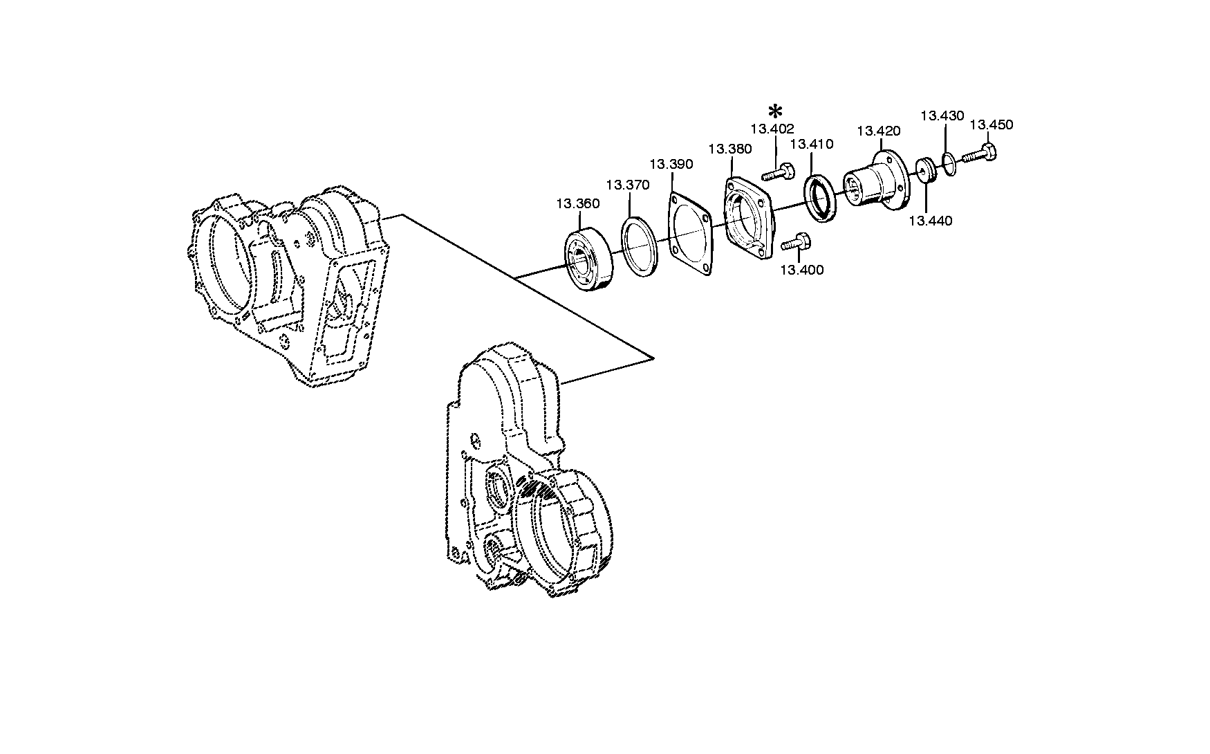 drawing for DAF 697856 - CYLINDER ROLLER BEARING (figure 4)