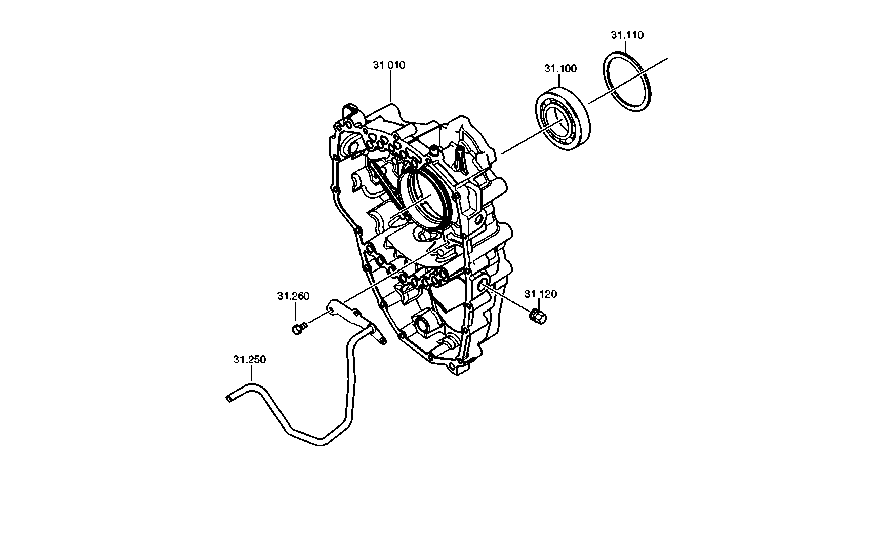 drawing for DAIMLER AG A0002612283 - PIPE (figure 1)