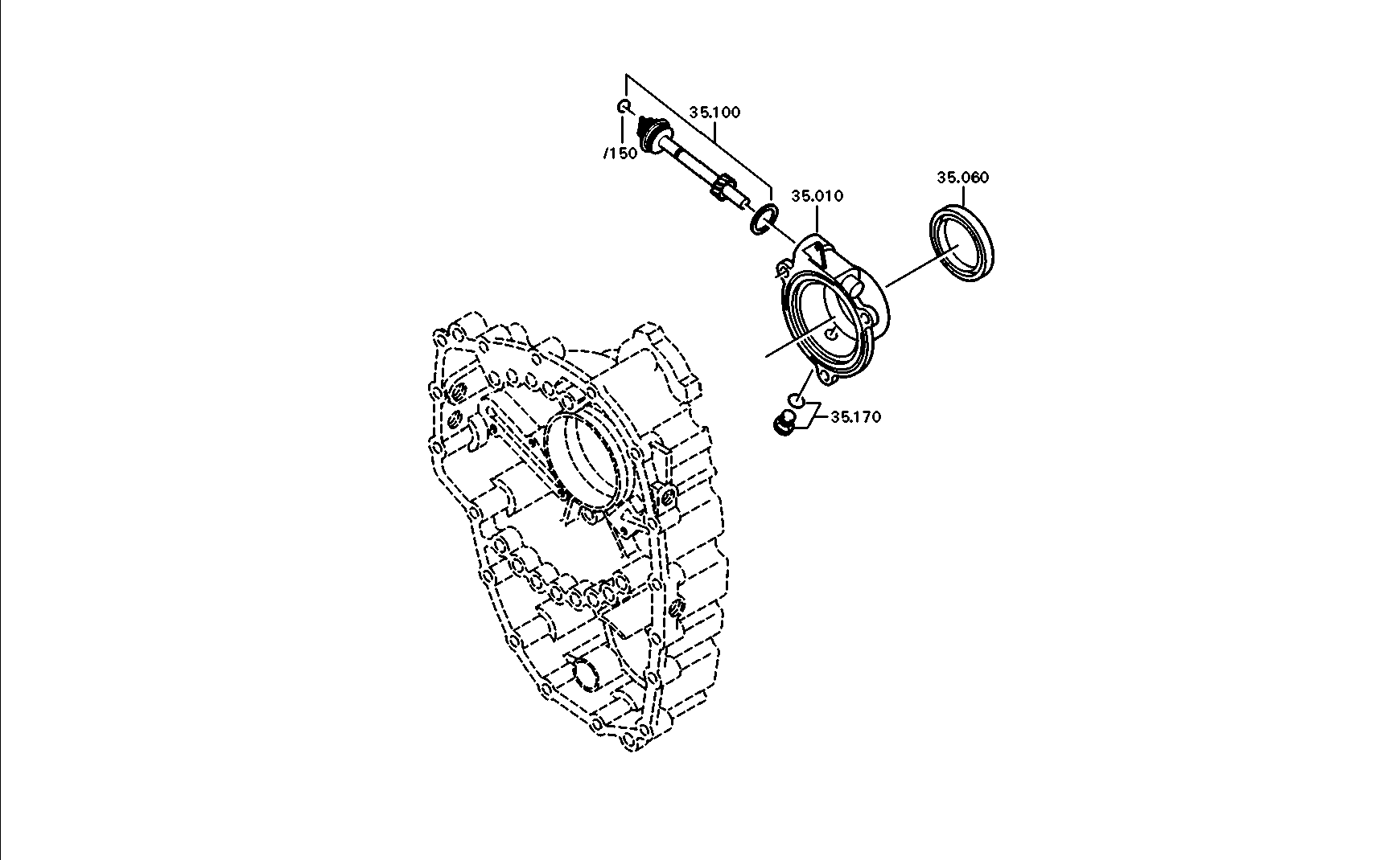 drawing for ASIA MOTORS CO. INC. 409-01-0126 - SPEEDO SHAFT (figure 1)