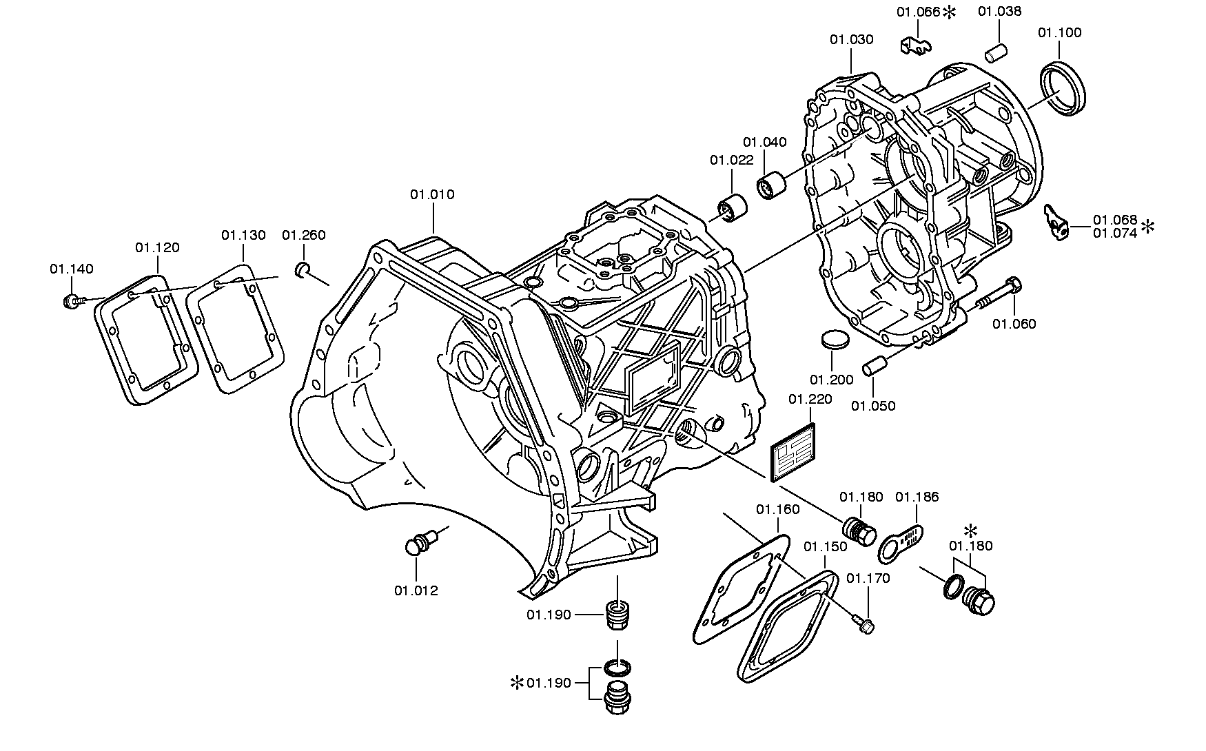 drawing for MITSUBISHI ME535186 - GASKET (figure 3)