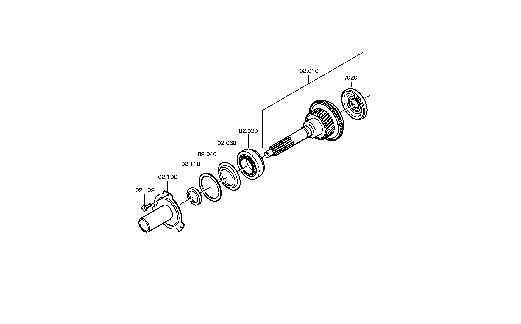 drawing for NIVISA 07902445-0 - TAPERED ROLLER BEARING (figure 5)