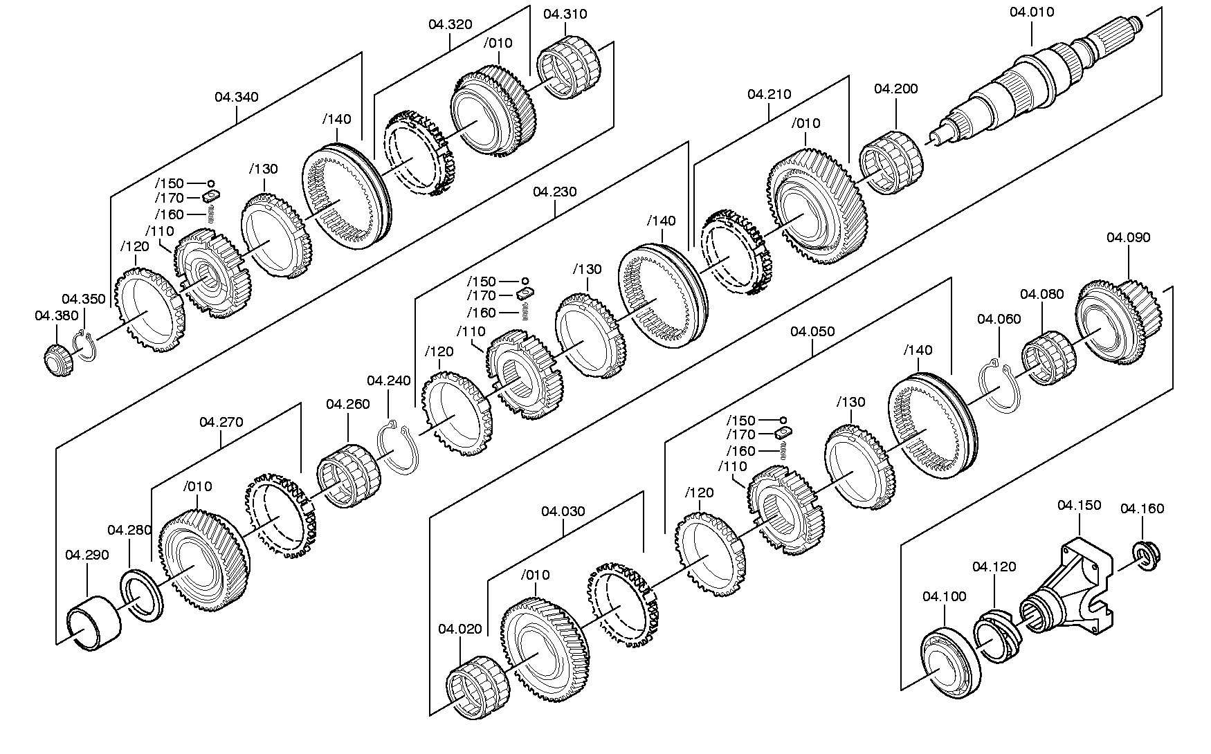 drawing for DAF FBU7602 - TAPERED ROLLER BEARING (figure 4)