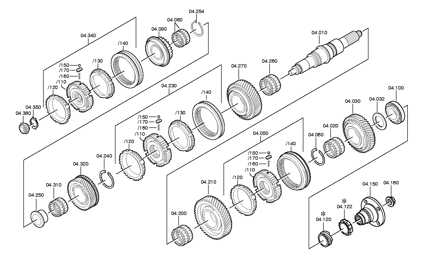 drawing for NISSAN MOTOR CO. 07902650-0 - HELICAL GEAR (figure 1)