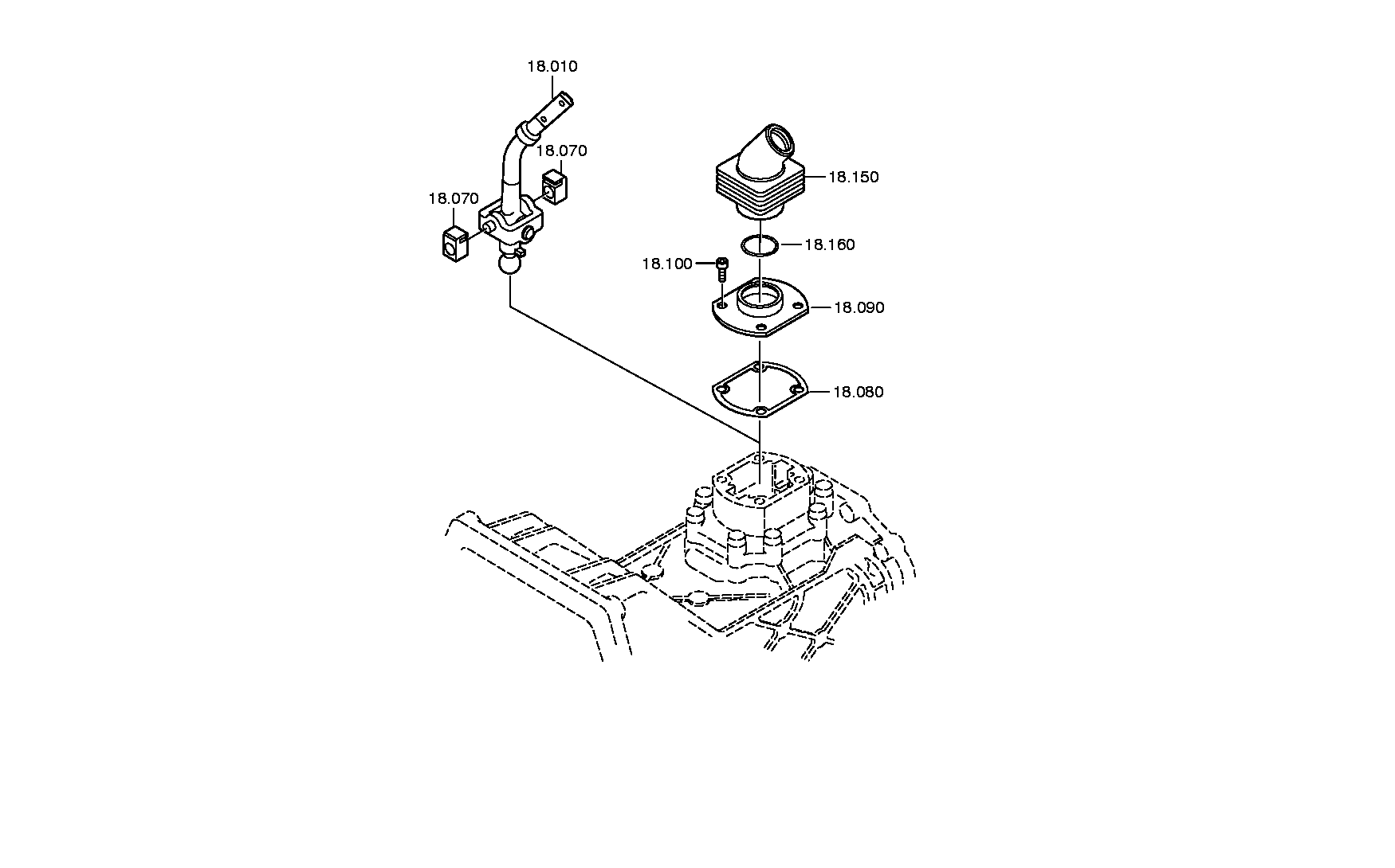 drawing for DAIMLER AG A0002671802 - GEAR SHIFT LEVER (figure 1)