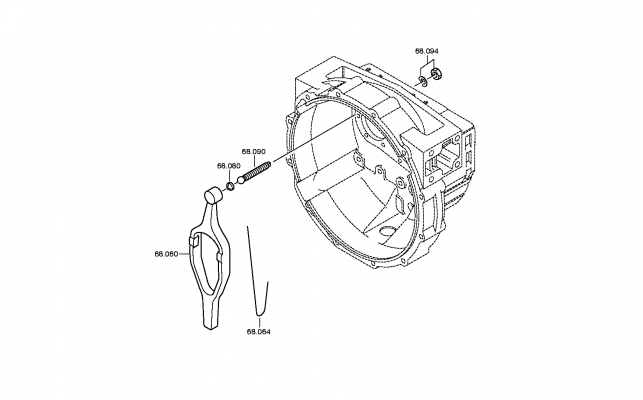 drawing for DAF TRUCKS 1864537 - HOUSING (figure 4)