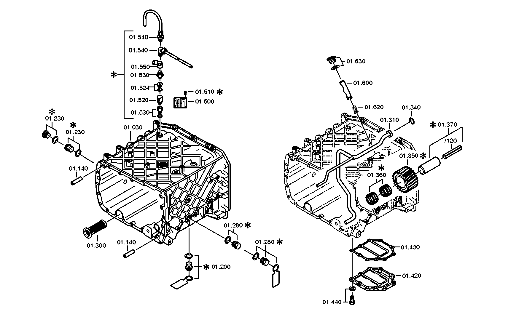 drawing for DAF 1372866 - HOUSING (figure 1)