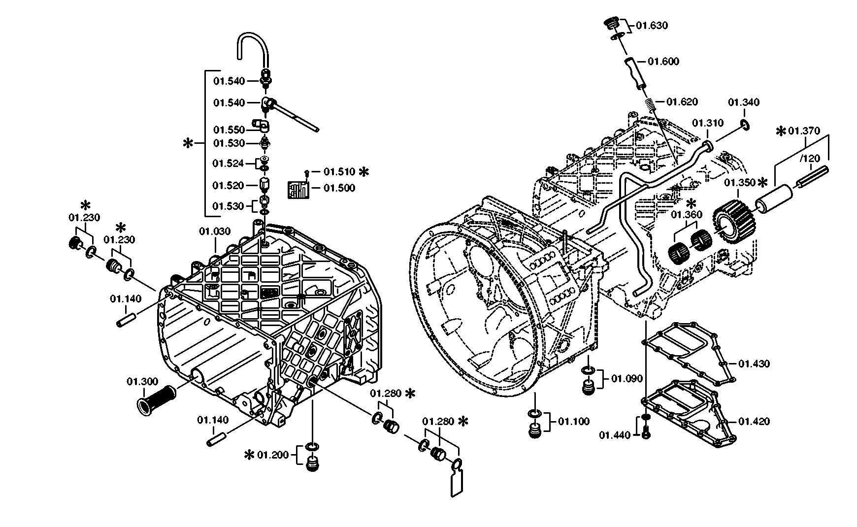 drawing for DAF 1372866 - HOUSING (figure 3)