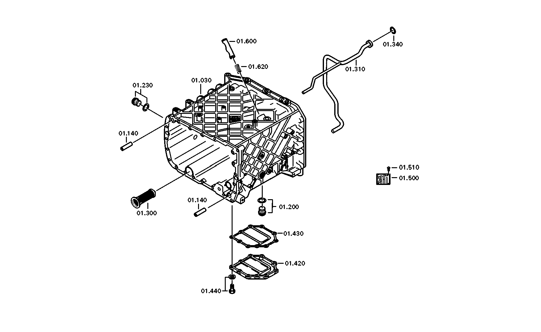 drawing for DAF 1801957 - HOUSING (figure 2)