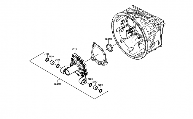 drawing for MAN 81.96503-0475 - SHAFT SEAL (figure 1)