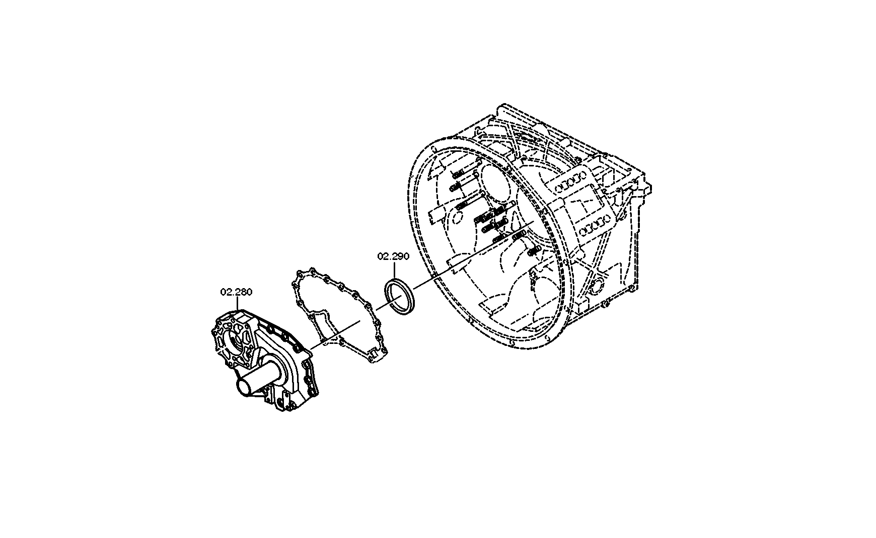 drawing for DAF 1658481 - SHAFT SEAL (figure 2)