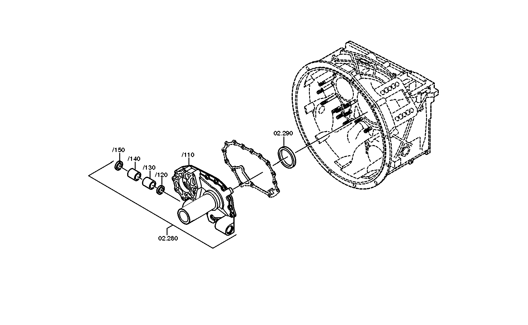 drawing for DAF 1658481 - SHAFT SEAL (figure 4)