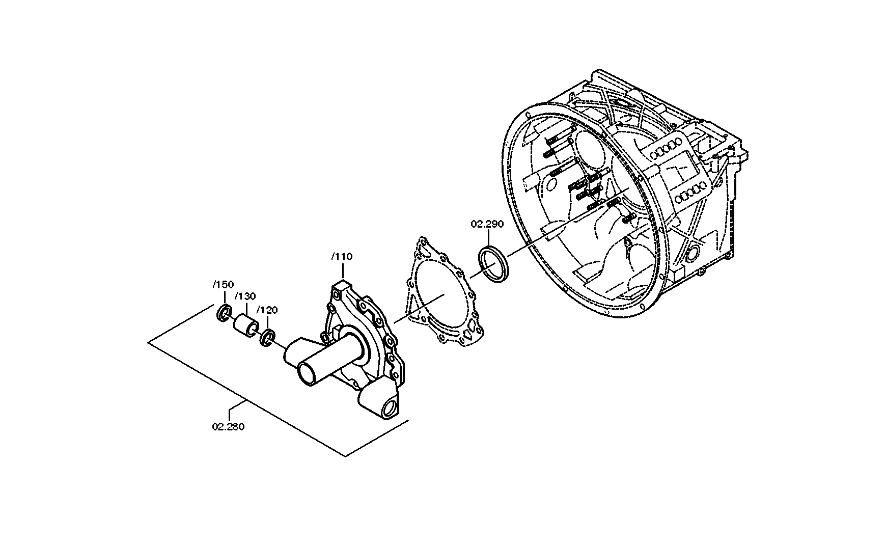 drawing for DAF 1658481 - SHAFT SEAL (figure 5)